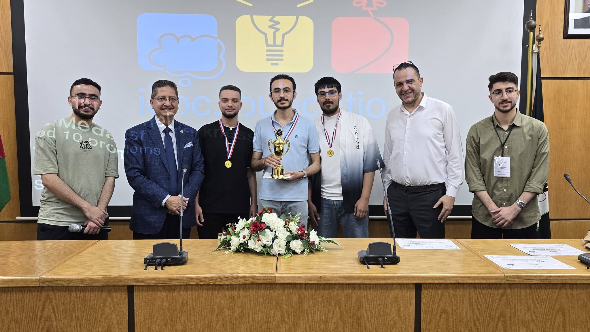 The Dean of the Faculty of Information Technology and Computer Science, Dr. Qassem Al-Radaideh, sponsored the closing ceremony of the TaqaddumCPC 2026 programming competition, organized by the Faculty of Information Technology at Yarmouk University, with