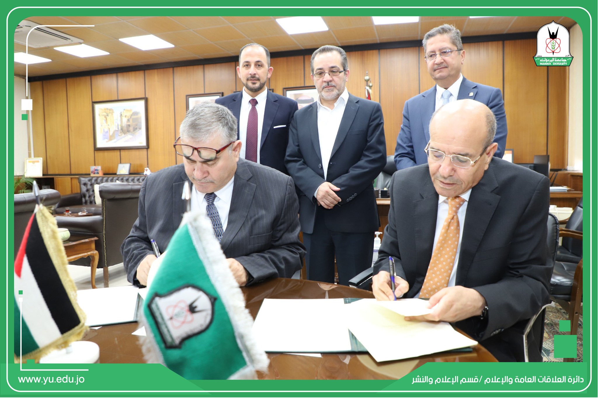 توقيع مذكرة تفاهم مع شركة الدائرة الخضراء Green Circle والتي تعمل في مجالات تكنولوجيا المعلومات وخصوصا مجال الأمن السيبراني.