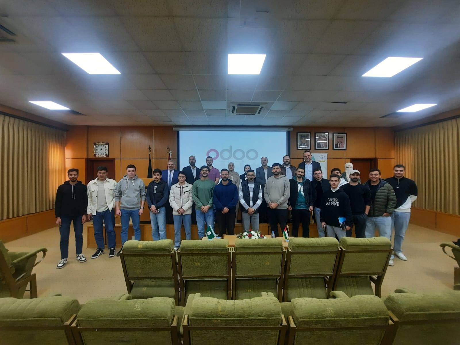 The college hosted a team from Odoo UAE as part of enhancing academic cooperation and activating the agreement signed between Odoo and the Ministry of Digital Economy and Entrepreneurship to benefit from the educational program offered by the company to u